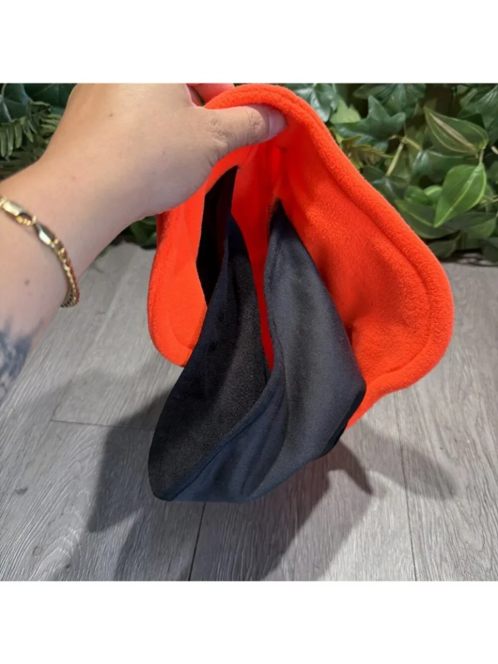 Carhartt Fleece 2 in 1 One Size Mens Beanie Hat Face Mask Orange A202